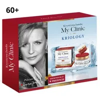 Krystyna Janda My Clinic 60+ Kriology zestaw kosmetyków: krem na dzień dobry, krem na dobranoc + krem pod oczy, 50 ml + 50 ml + 15 ml