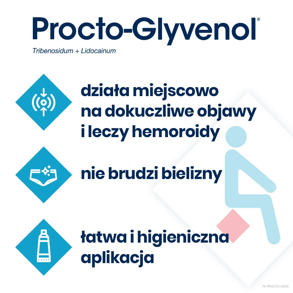 Procto-Glyvenol 50 mg + 20 mg/g, krem doodbytniczy, 30 g