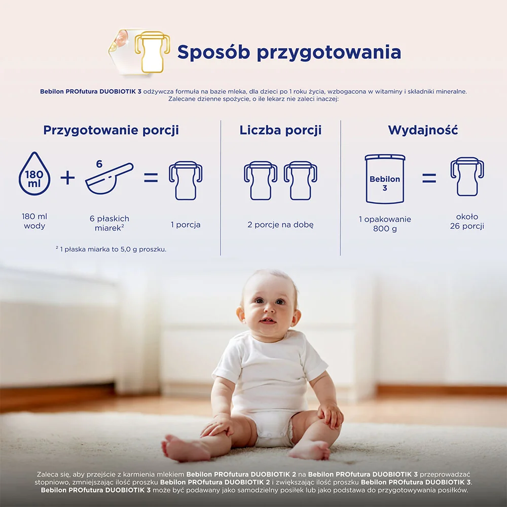 Bebilon Profutura 3 DuoBiotik mleko po 1. roku życia, 800 g