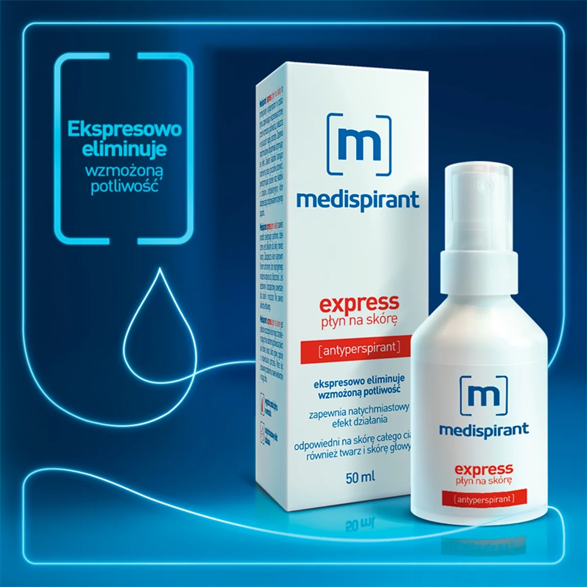 Medispirant Express płyn na skórę antyperspirant, 50 ml