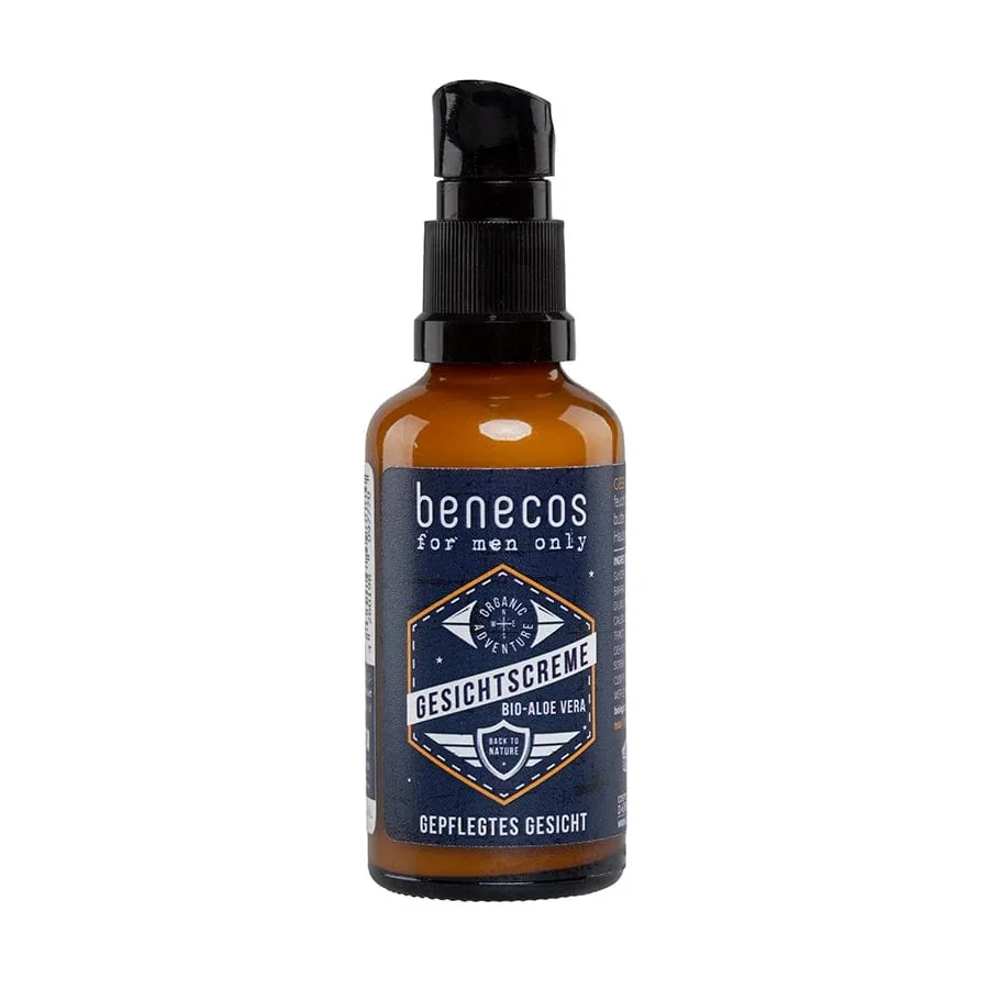 Benecos For Men Only naturalny nawilżający krem do twarzy, 50 ml