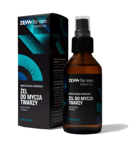ZEW For Men Essential żel do mycia twarzy do skóry suchej, 100 ml
