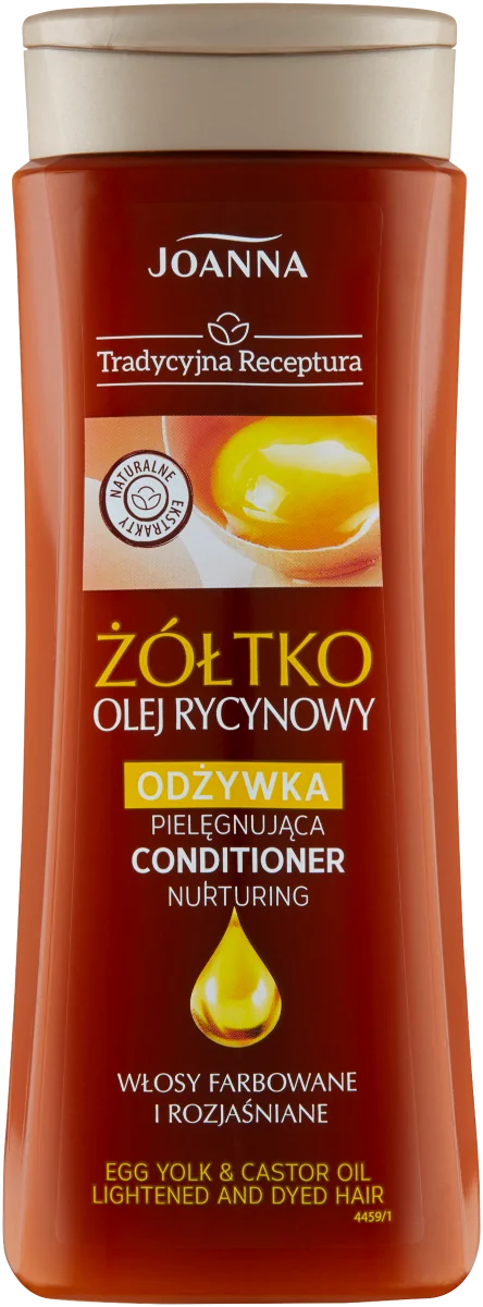 Joanna Tradycyjna Receptura odżywka do włosów, żółtko i olej rycynowy, 300g
