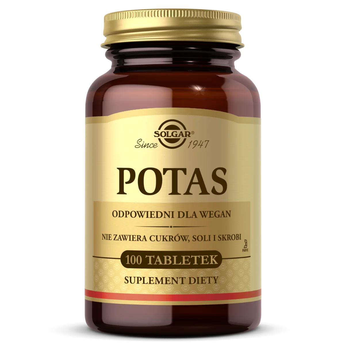 Solgar Potas suplement diety, 100 tabletek
