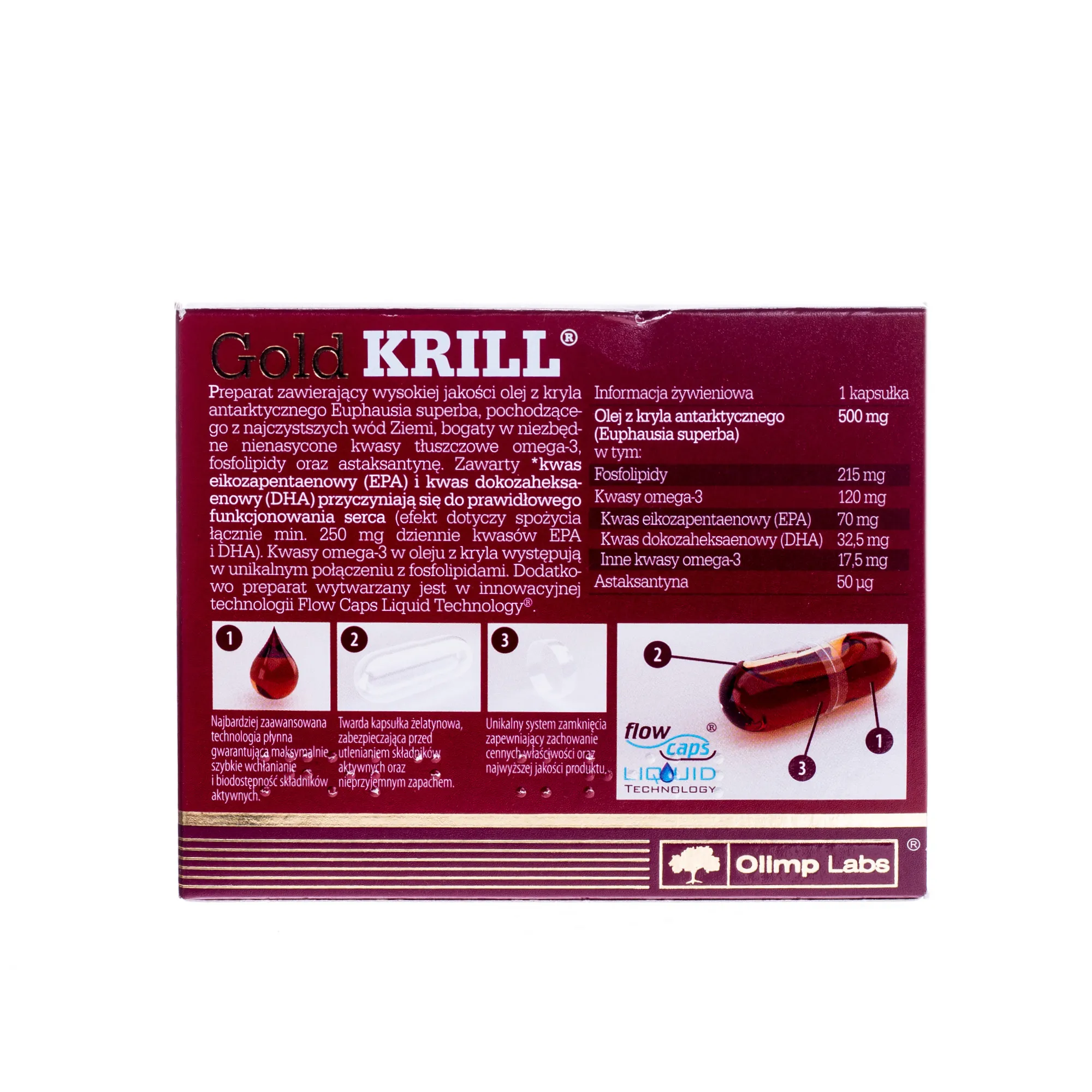 Olimp Gold Krill, suplement diety, 30 kapsułek 