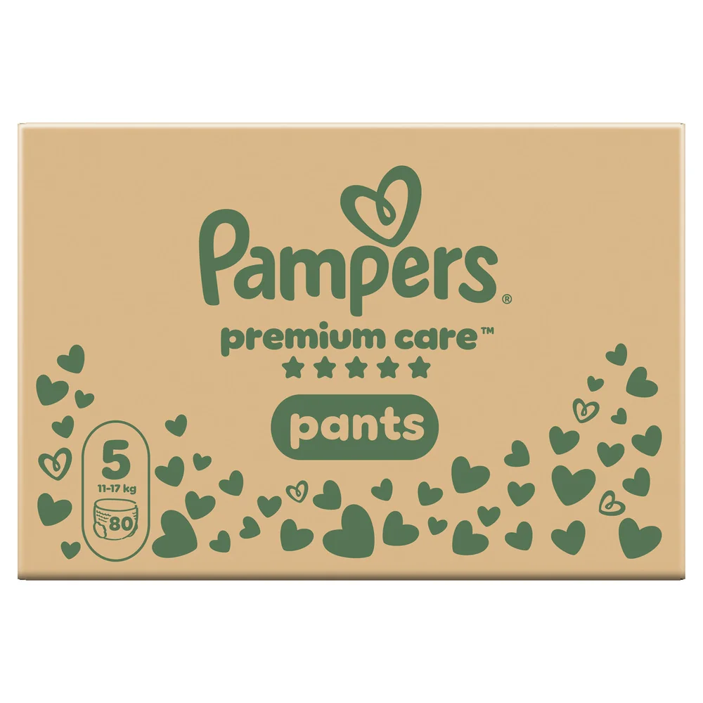 Pampers Premium Care Pants 5 pieluchomajtki, rozmiar 5, 11-17 kg, 80 sztuk