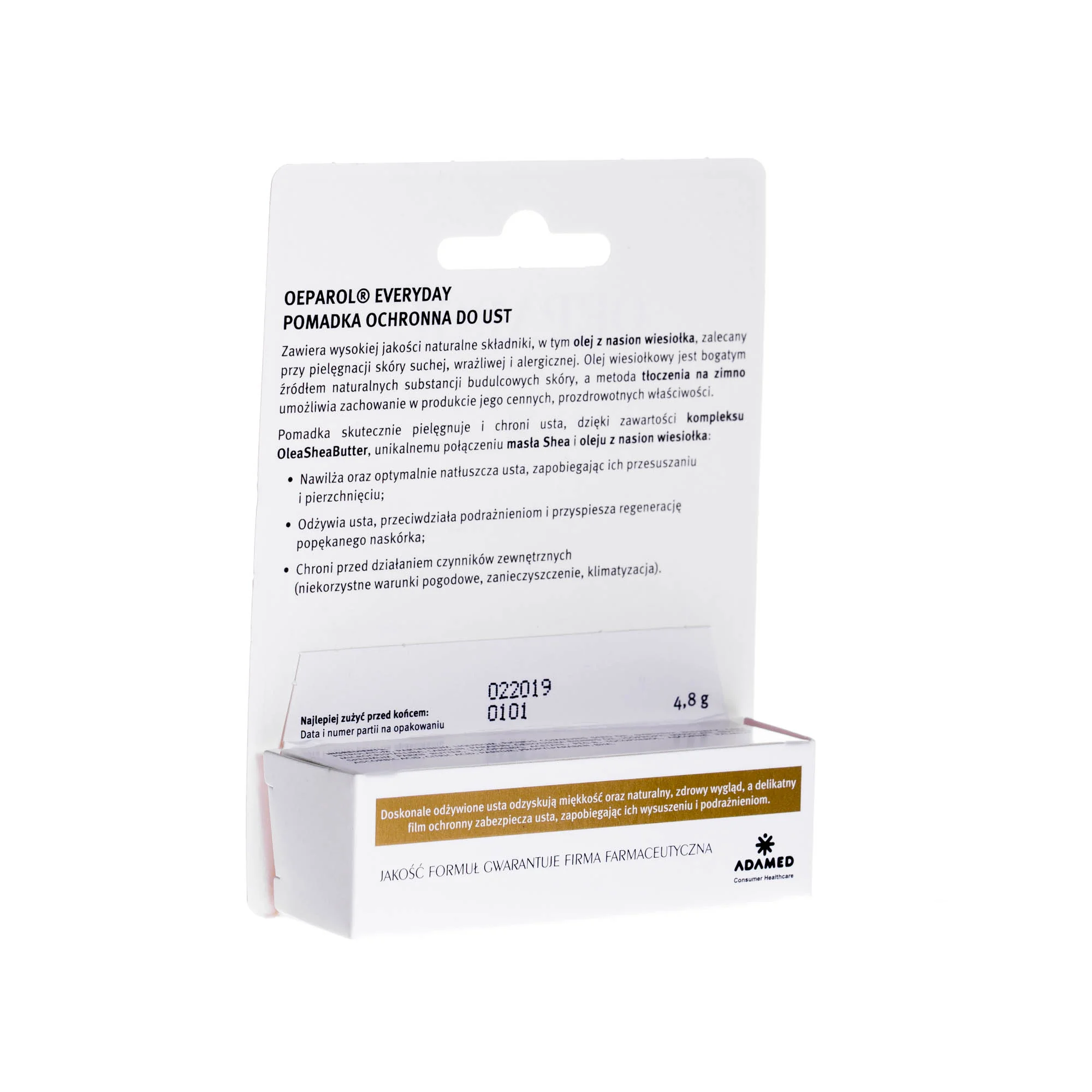 Oeparol Everyday pomadka ochronna do ust, 4,8 g