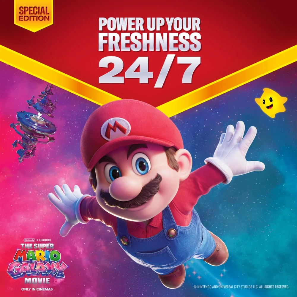Old Spice Super Mario Galaxy Movie Zestaw dezodorant w sztyfcie, 50 ml + dezodorant w sprayu, 150 ml + żel pod prysznic, 250 ml