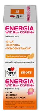 Doppelherz® shots Energia Wit. B12 + Kofeina 10 ampułek