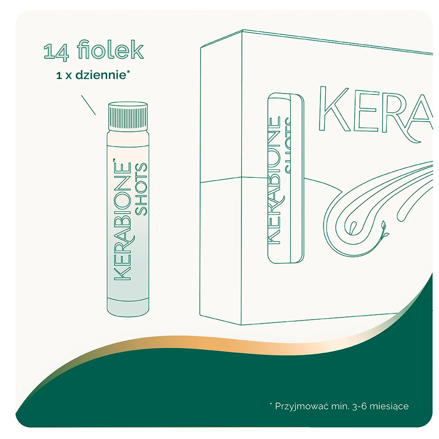 Kerabione Shots płyn doustny 14 fiolek x 25 ml