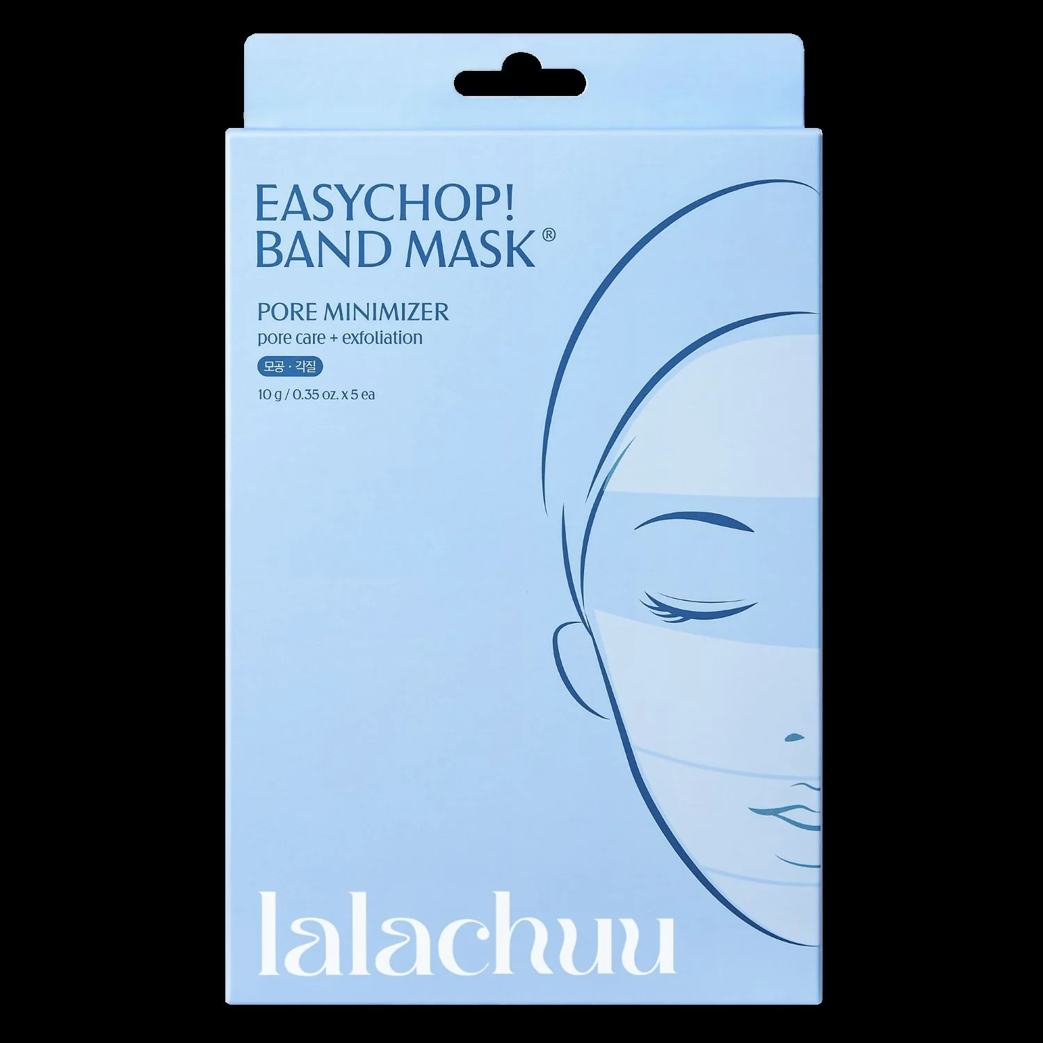 lalachuu EasyChop Band Mask maski z bandażem Pore Minimizer, 20 sztuk