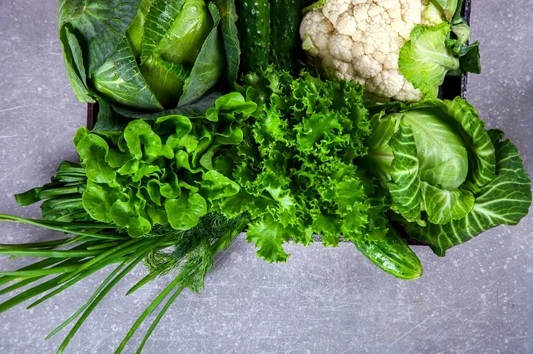 dieta saludable - vegetales verdes