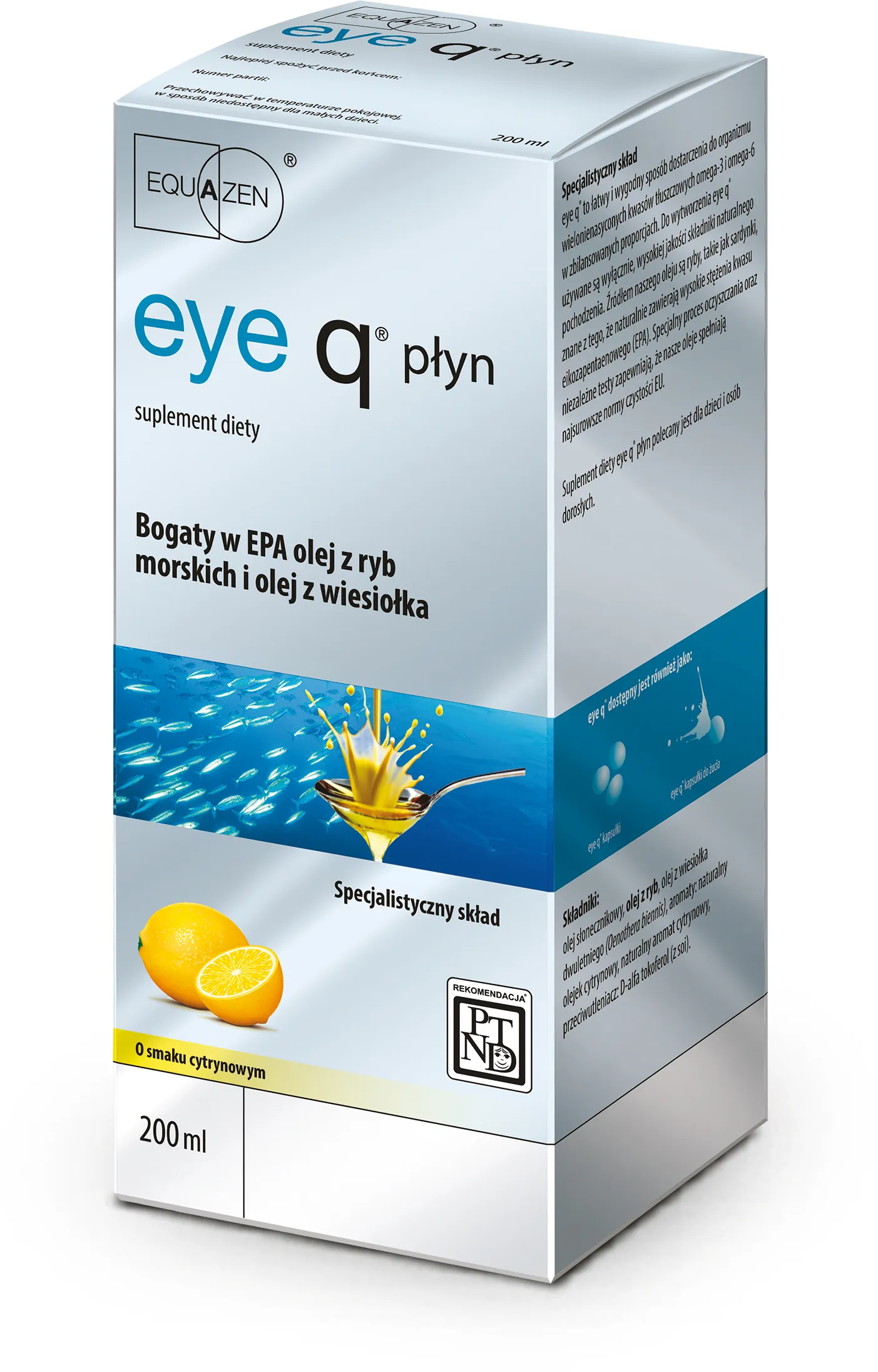 Eye Q, suplement diety, płyn o smaku cytrusowym, 200 ml 
