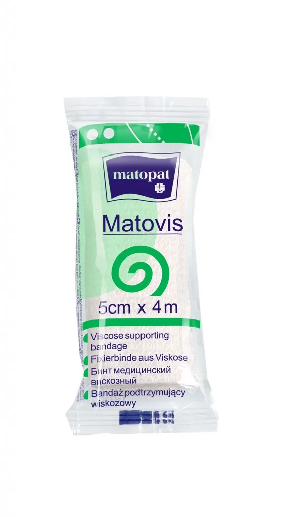Matovis, bandaż podtrzymujący wiskozowy, 5cm x 4m