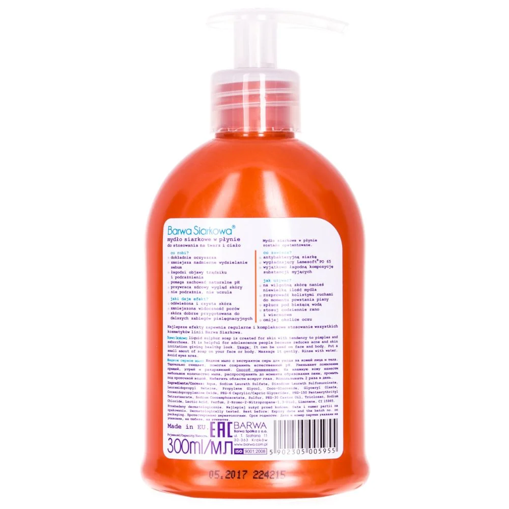 Siarkowa Moc mydło w płynie na trądzik, 300 ml