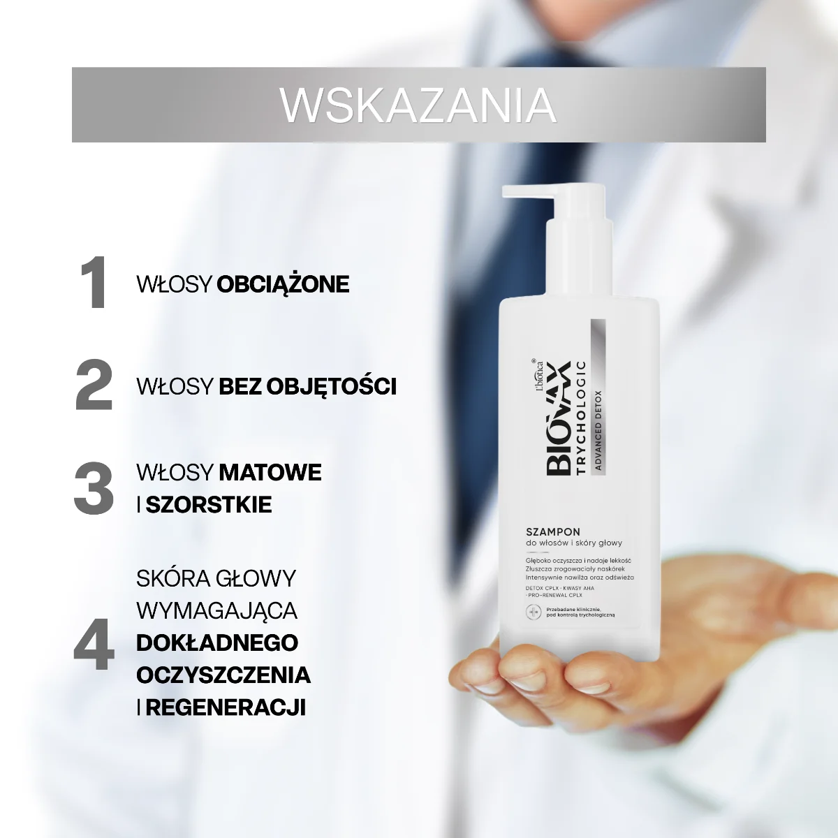 Biovax Trychologic Advanced Detox szampon, 200 ml