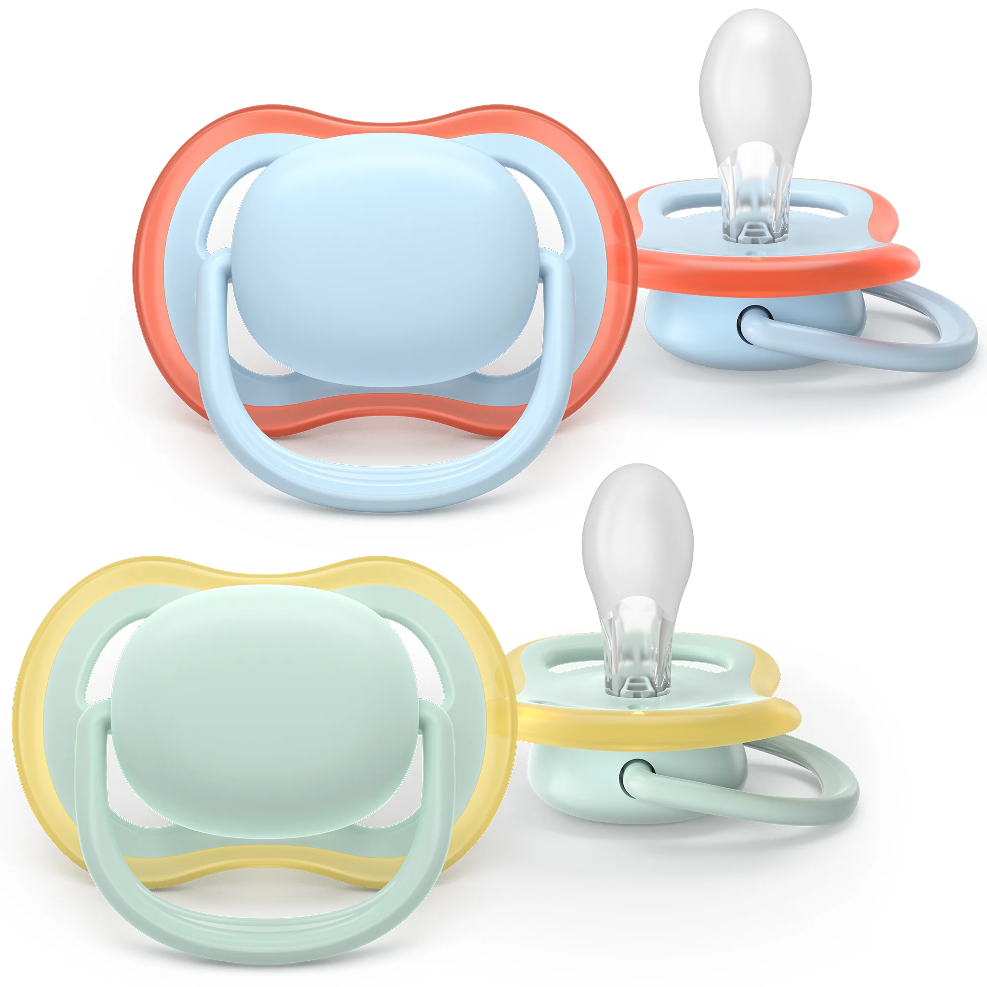 Philips Avent Ultra Air ortodontyczny smoczek uspokajający 0-6 m, 2 sztuki