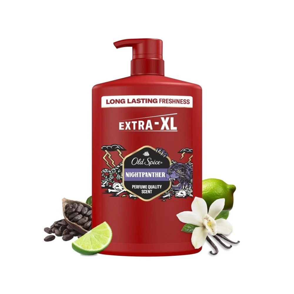 Old Spice Night Panther żel pod prysznic i szampon 3w1, 1000 ml