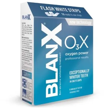 Blanx O3X, nakładki wybielające, 10 sztuk. Data ważności 2022-05-31 