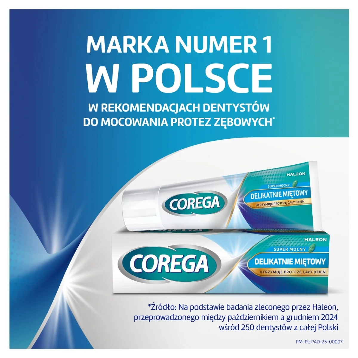 Corega Super Mocny krem mocujący do protez zębowych, smak delikatnie miętowy, 40 g