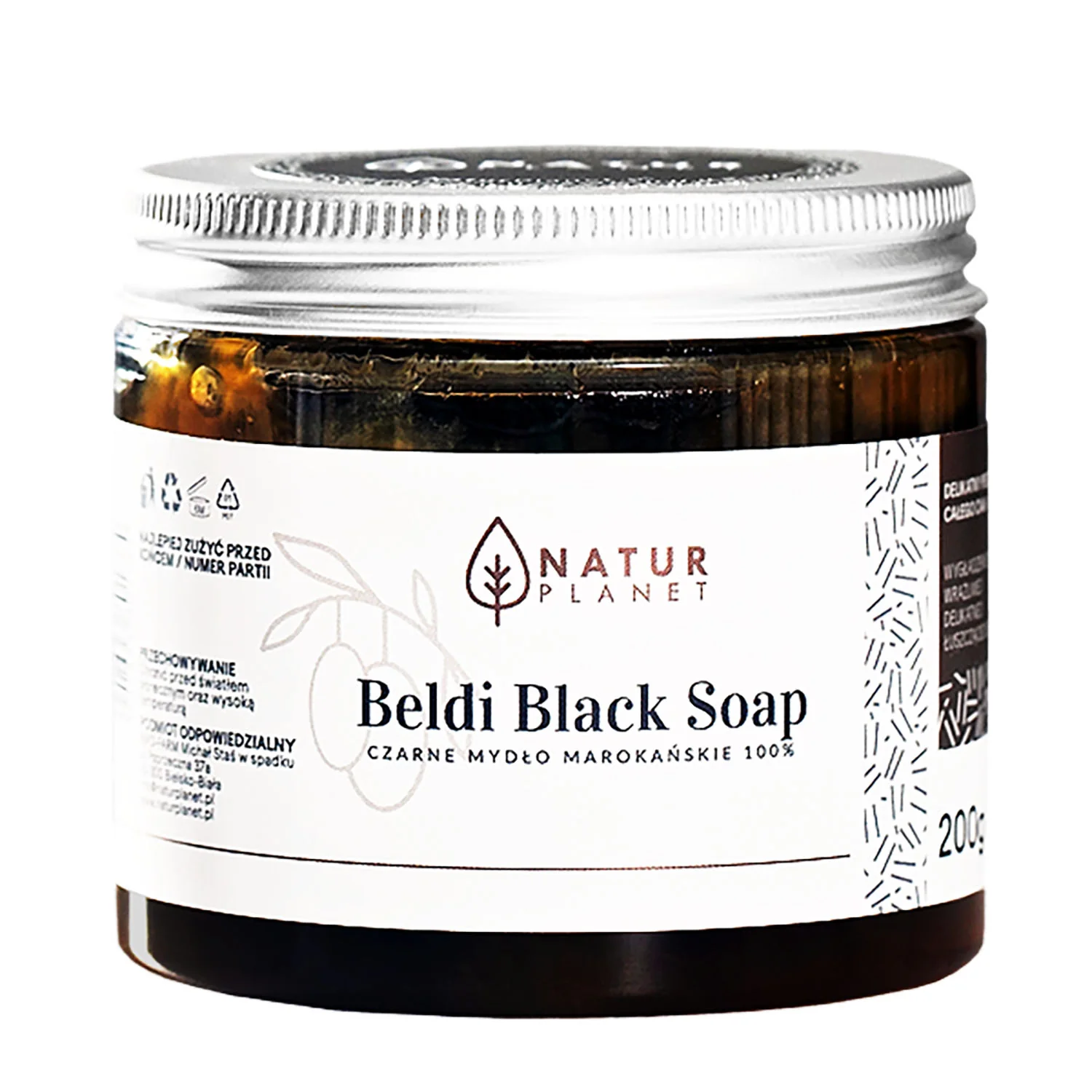 Natur Planet czarne mydło marokańskie, 200 g