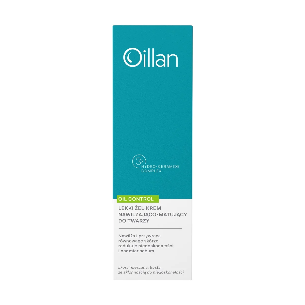 Oillan Oil Control lekki żel-krem nawilżająco-matujący do twarzy, 50 ml