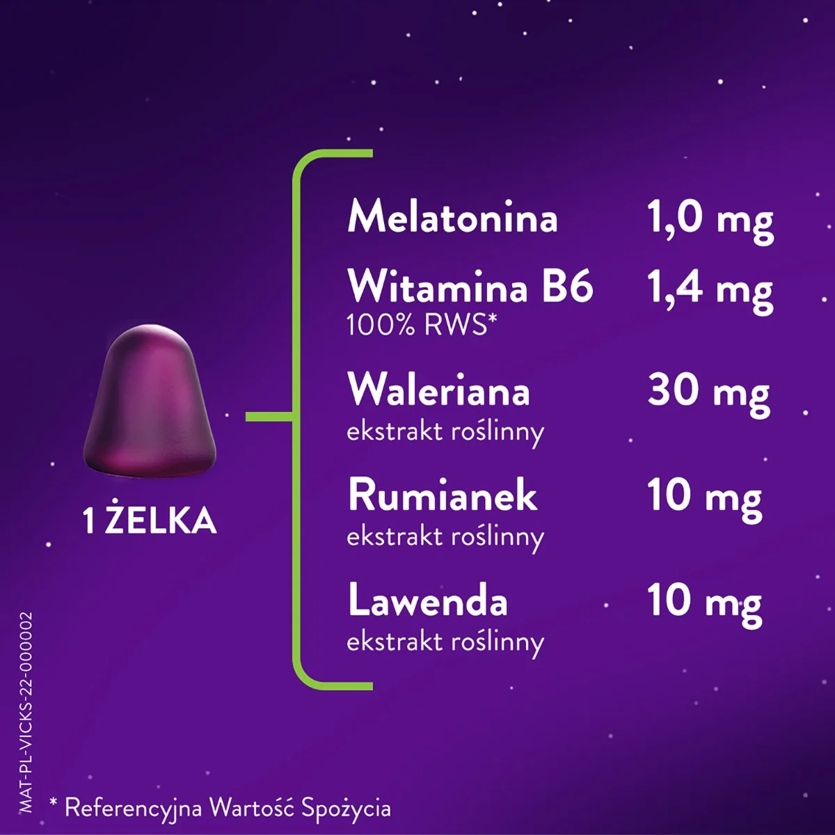 ZzzQuil Natura suplement diety, 60 żelków