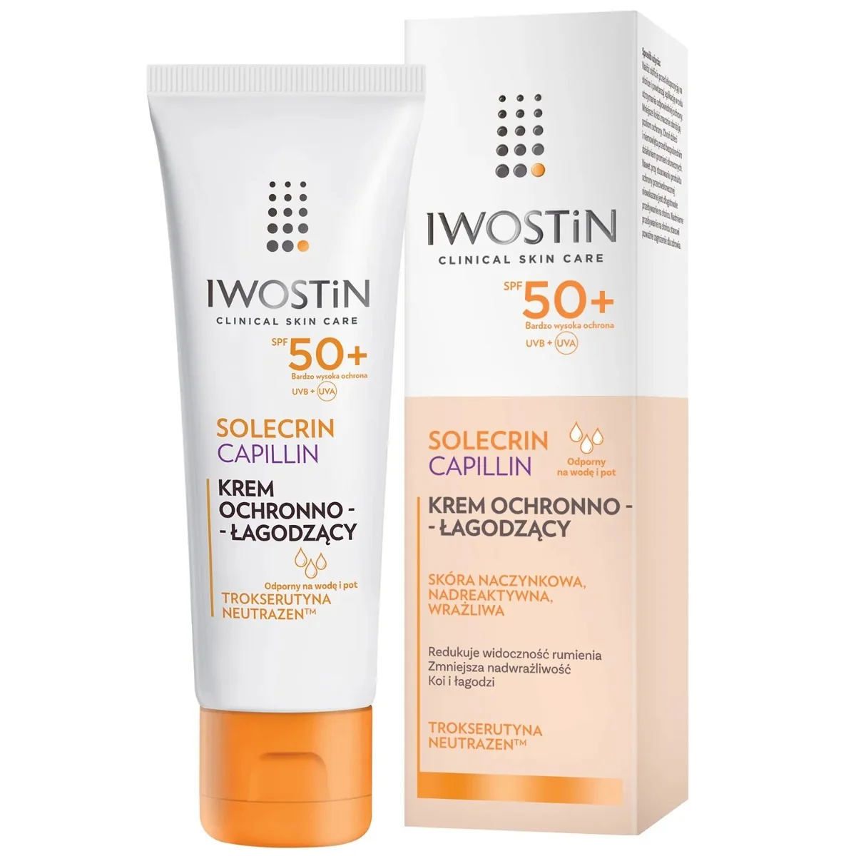 Iwostin Solecrin Capillin krem ochronno-łagodzący SPF 50+, 50 ml