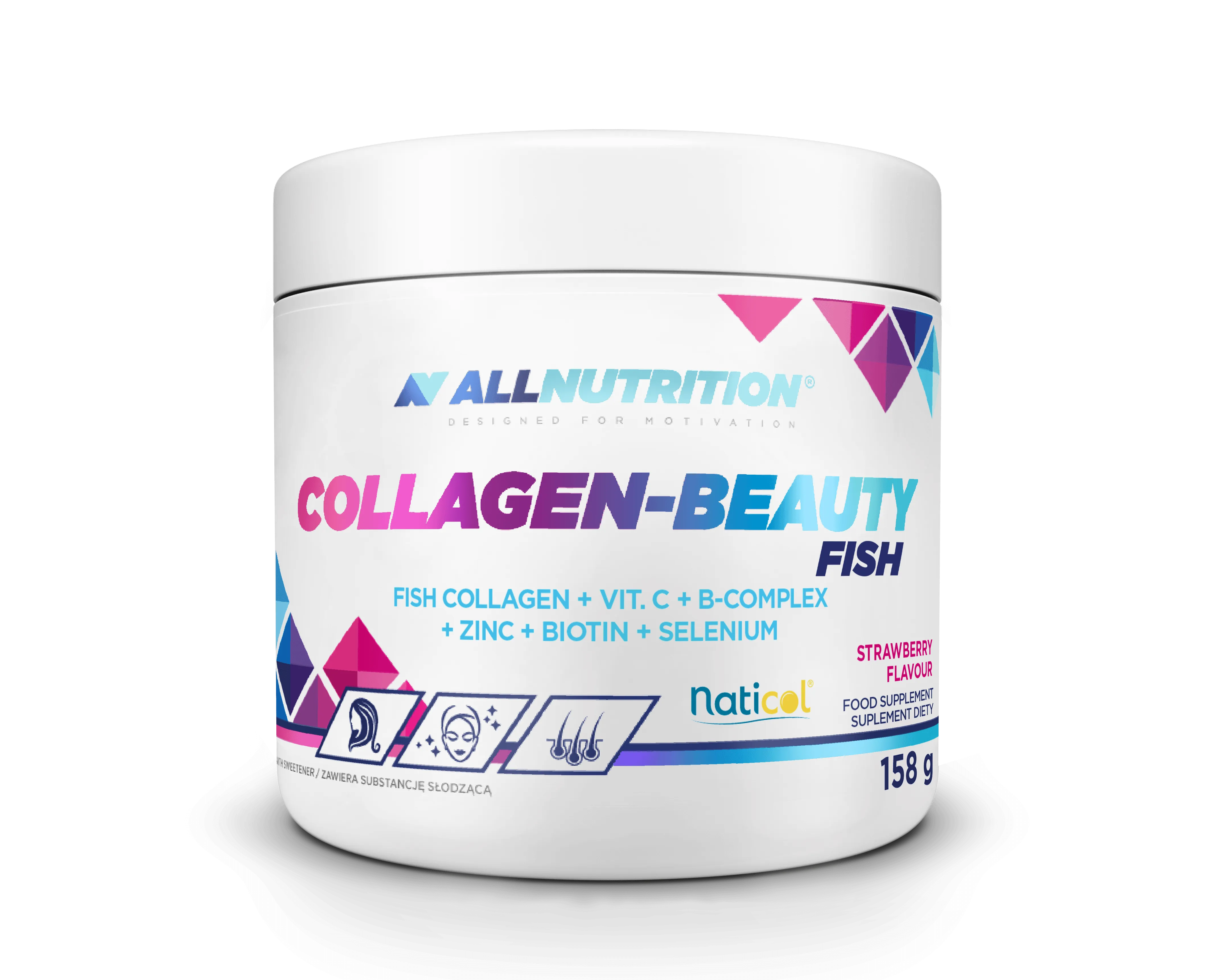 Allnutrition Collagen-Beauty Fish Strawberry 158 g