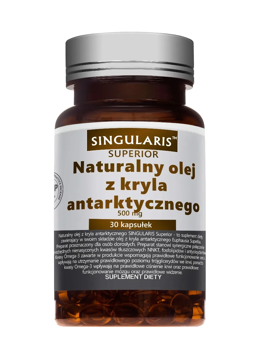 Singularis Superior Naturalny Olej z Kryla Antarktycznego, suplement diety, 30 kapsułek. Data ważności 2022-05-31