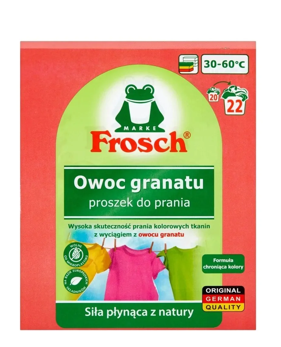 Frosch owoc granatu proszek do prania tkanin, 1,45 kg