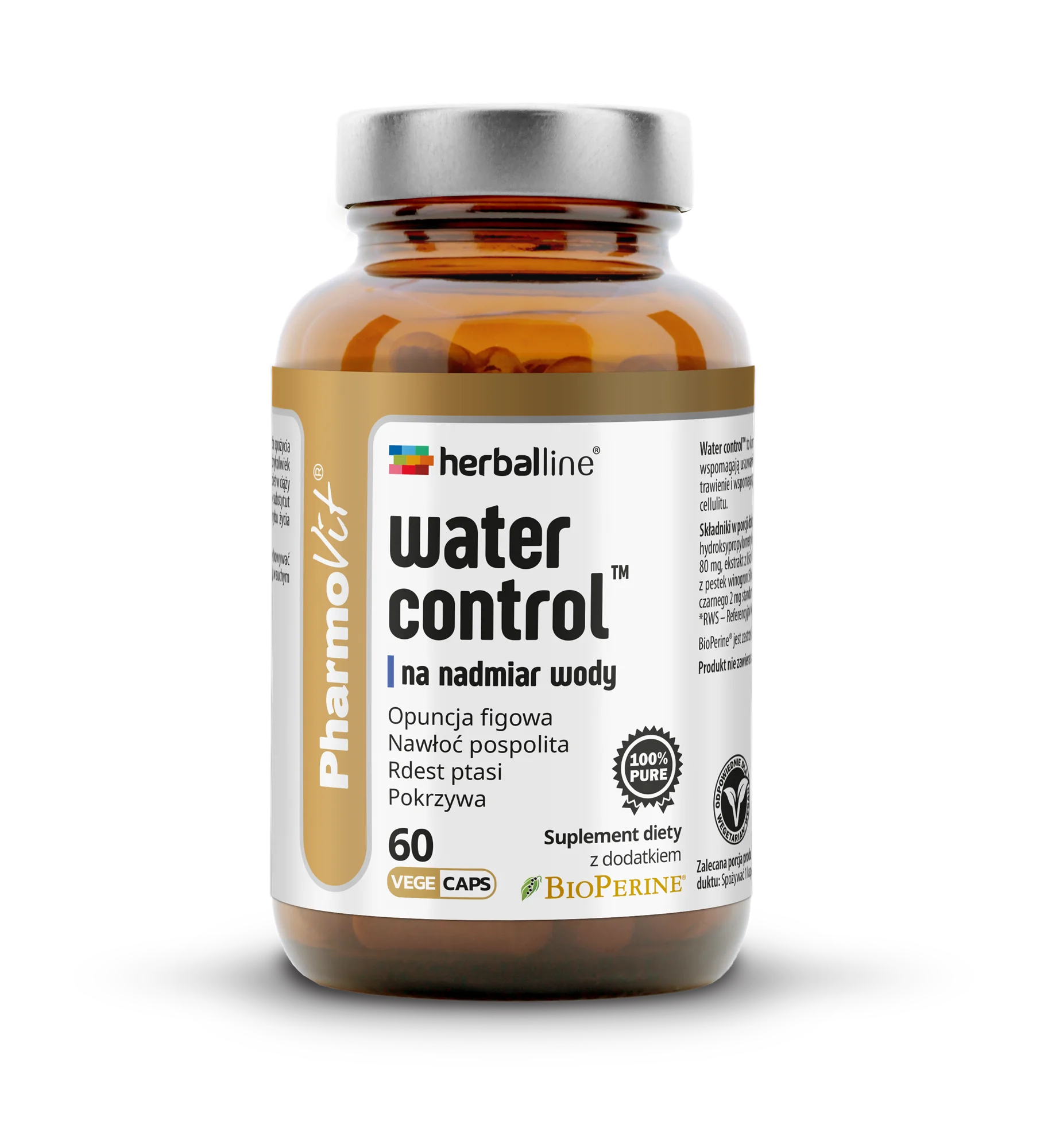 Pharmovit® Herballine Water Control na nadmiar wody 60 kapsułek