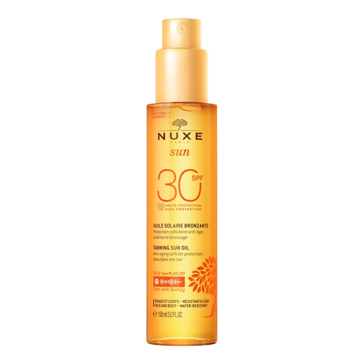Nuxe Sun olejek do opalania twarzy i ciała SPF 30, 150 ml