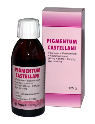 Pigmentum Castellani, (40 mg + 80 mg + 8 mg)/g, 125 g