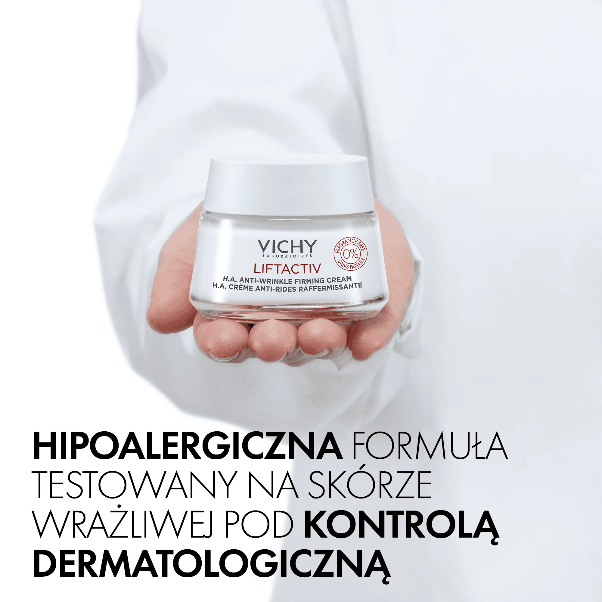 Vichy Liftactiv H.A., Krem przeciwzmarszczkowy na dzień, bezzapachowy, 50 ml
