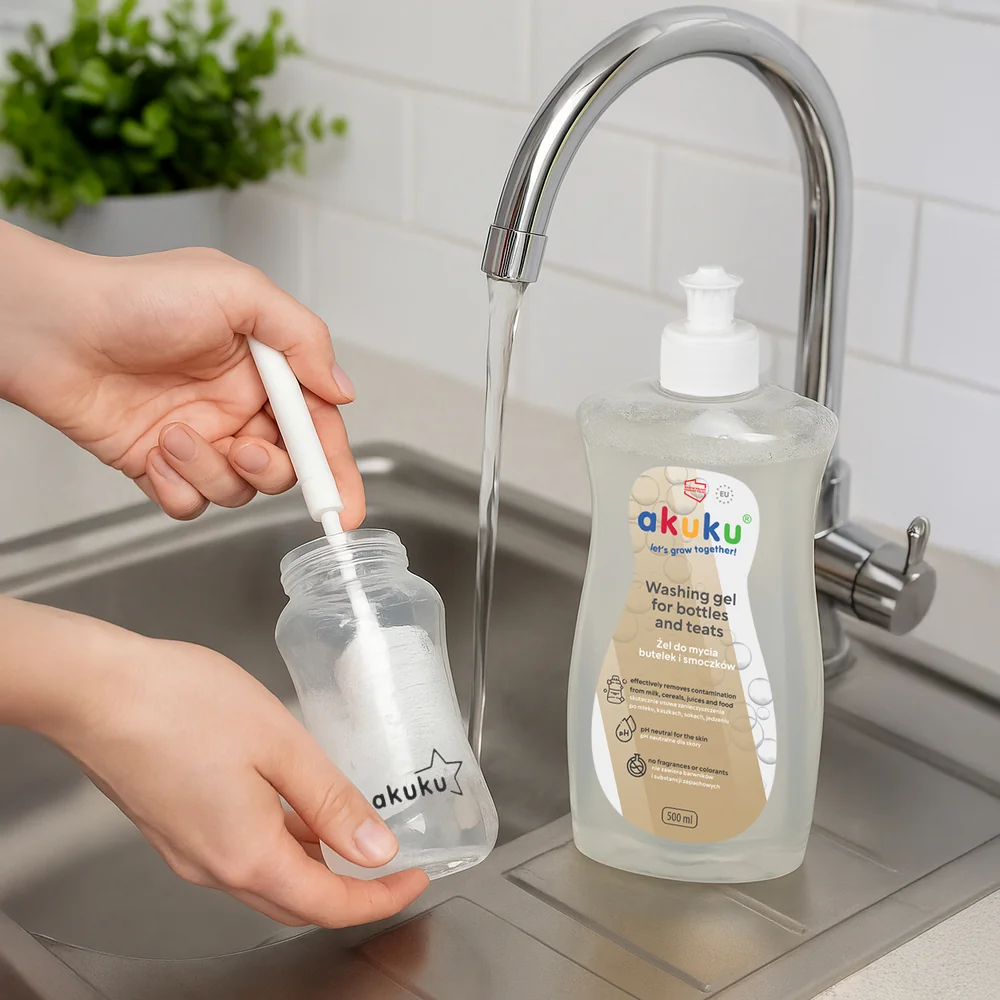 Akuku żel do mycia butelek i smoczków, 500 ml