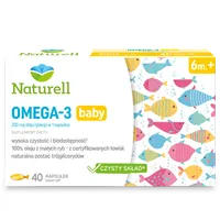 Naturell Omega 3 Baby, 40 kapsułek twist-off