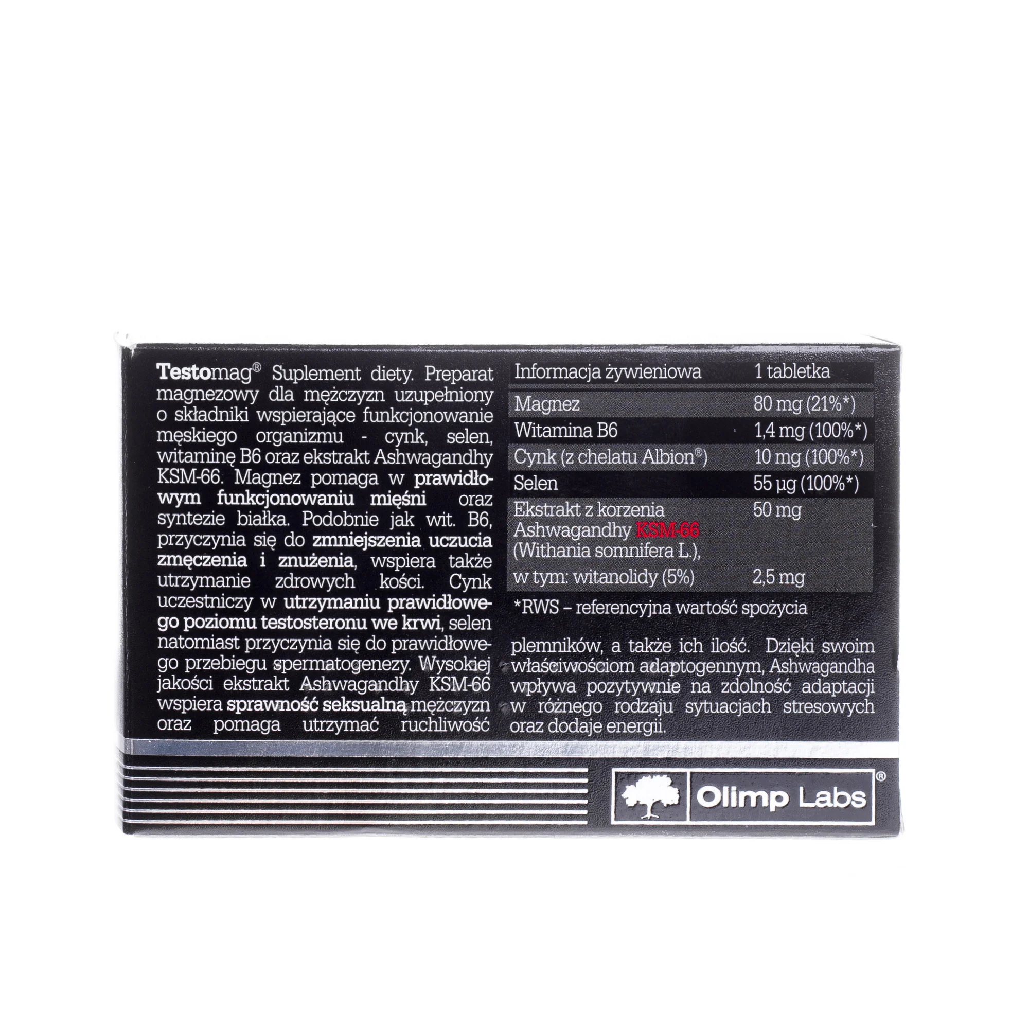 Olimp Testomag suplement diety, 30 tabletek powlekanych