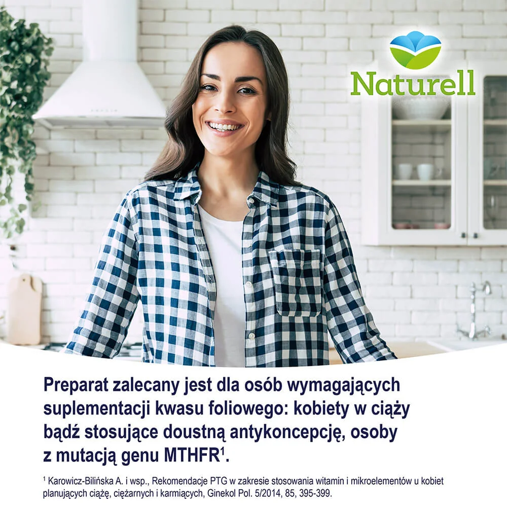 Naturell Folian suplement diety, 60 tabletek