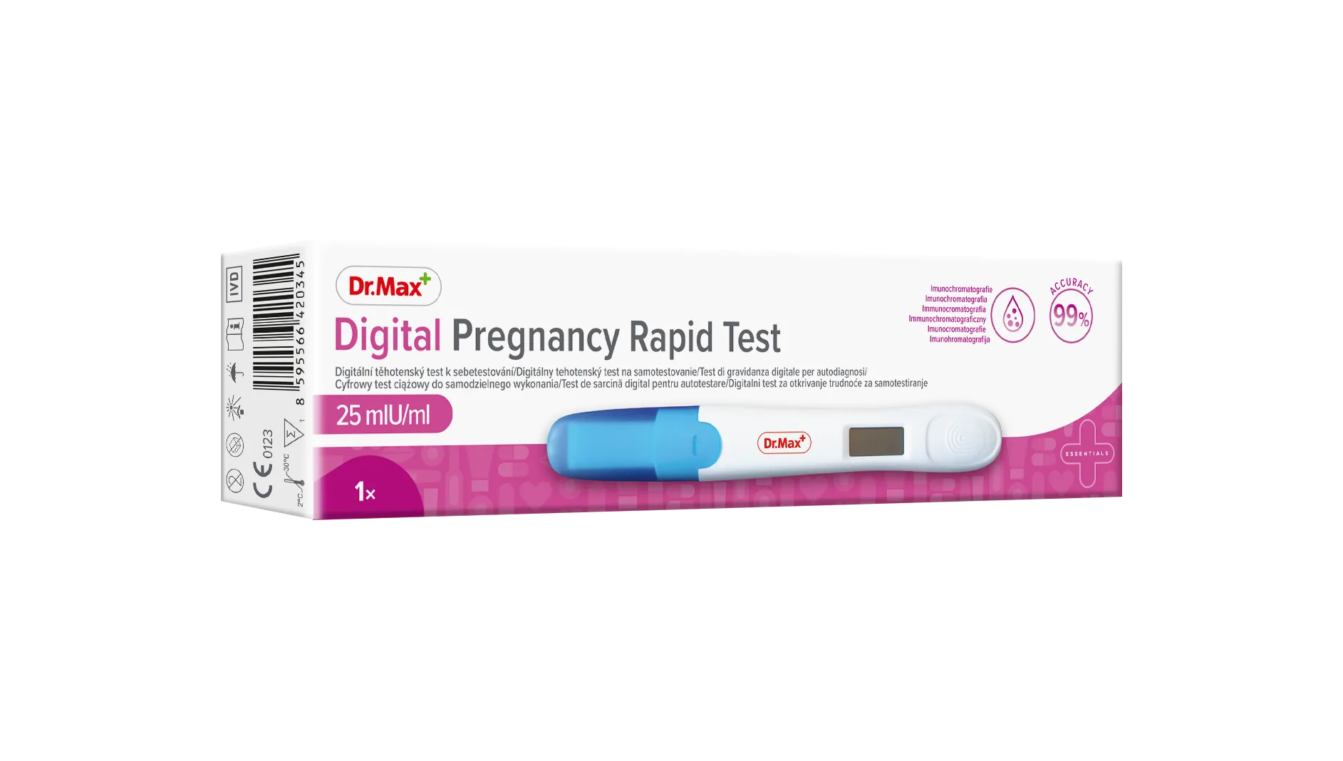 Digital Pregnancy Test Dr.Max, cyfrowy test ciążowy, 1 sztuka