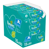 Pampers Fresh Clean chusteczki nawilżane, 15 x 80 szt.