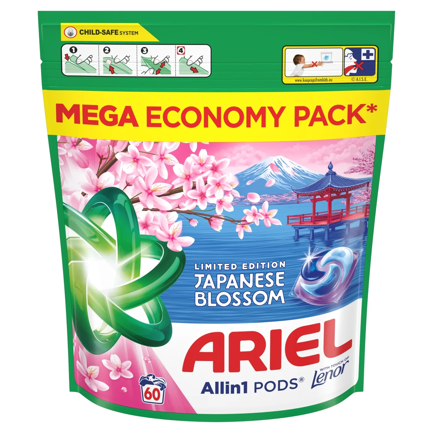 Ariel All In 1 Pods Japanese Blossom kapsułki do prania, 30 sztuk