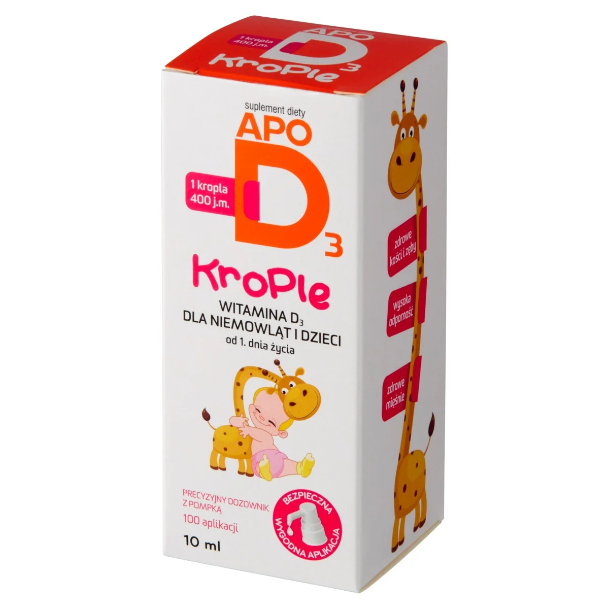 Apo D3 krople suplement diety, 10 ml