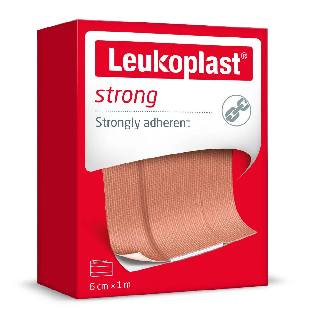 Leukoplast Strong plaster z opatrunkiem, 6 cm x 1 m, 1 szt.