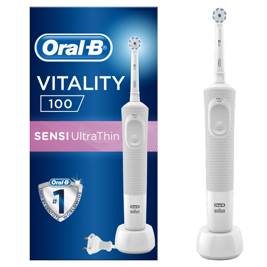Oral B D100 White Sensitive szczoteczka akumulatorowa, 1 szt.