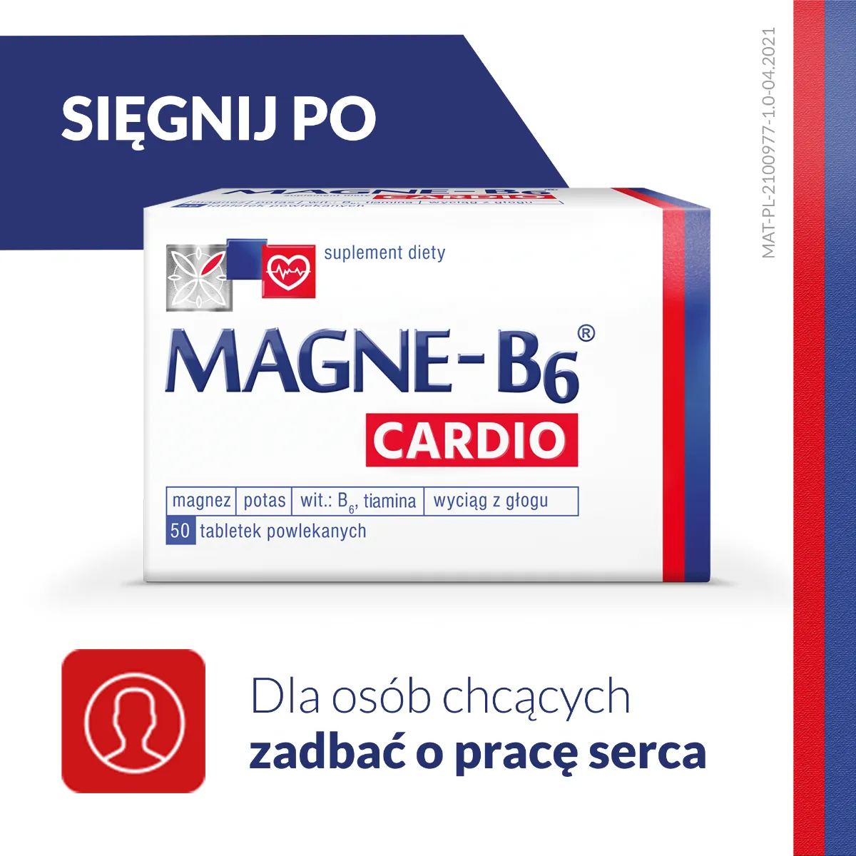 Magne B6 Cardio, 50 tabletek 