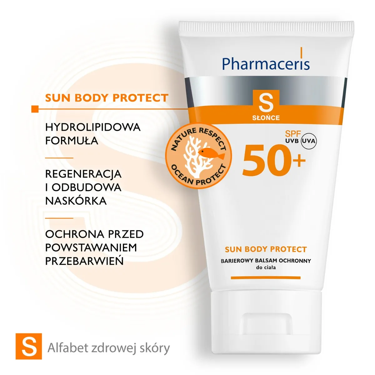 Pharmaceris S Słońce, hydrolipidowy ochronny balsam do ciała, SPF 50+ / 150 ml 