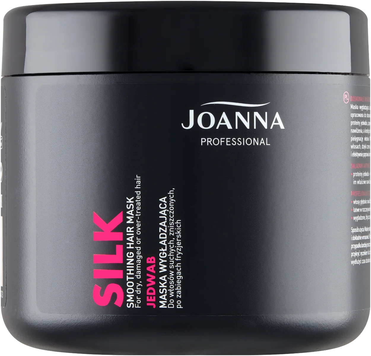 Joanna Professional maska wygładzająca do włosów z jedwabiem, 500g