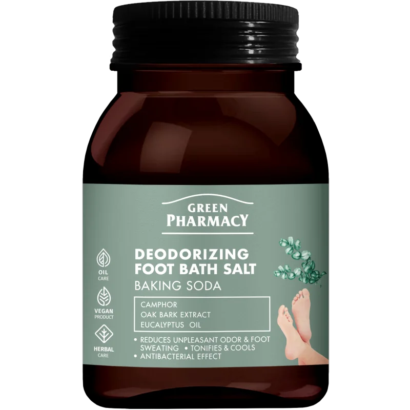 Green Pharmacy dezodorująca sól do kąpieli stóp, 400 g