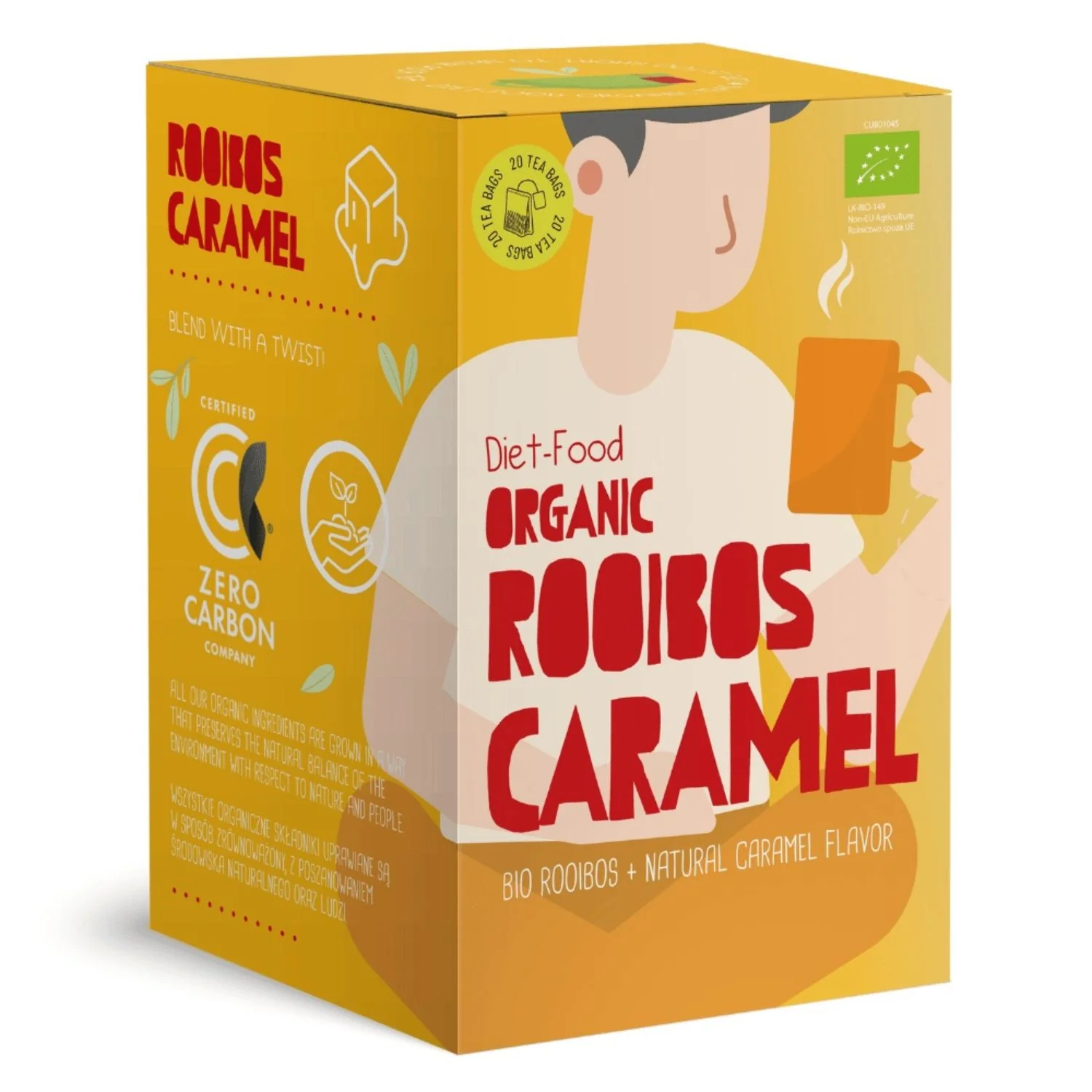 DIET-FOOD Rooibos Caramel herbata, 20 torebek, 30 g